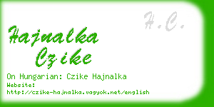 hajnalka czike business card